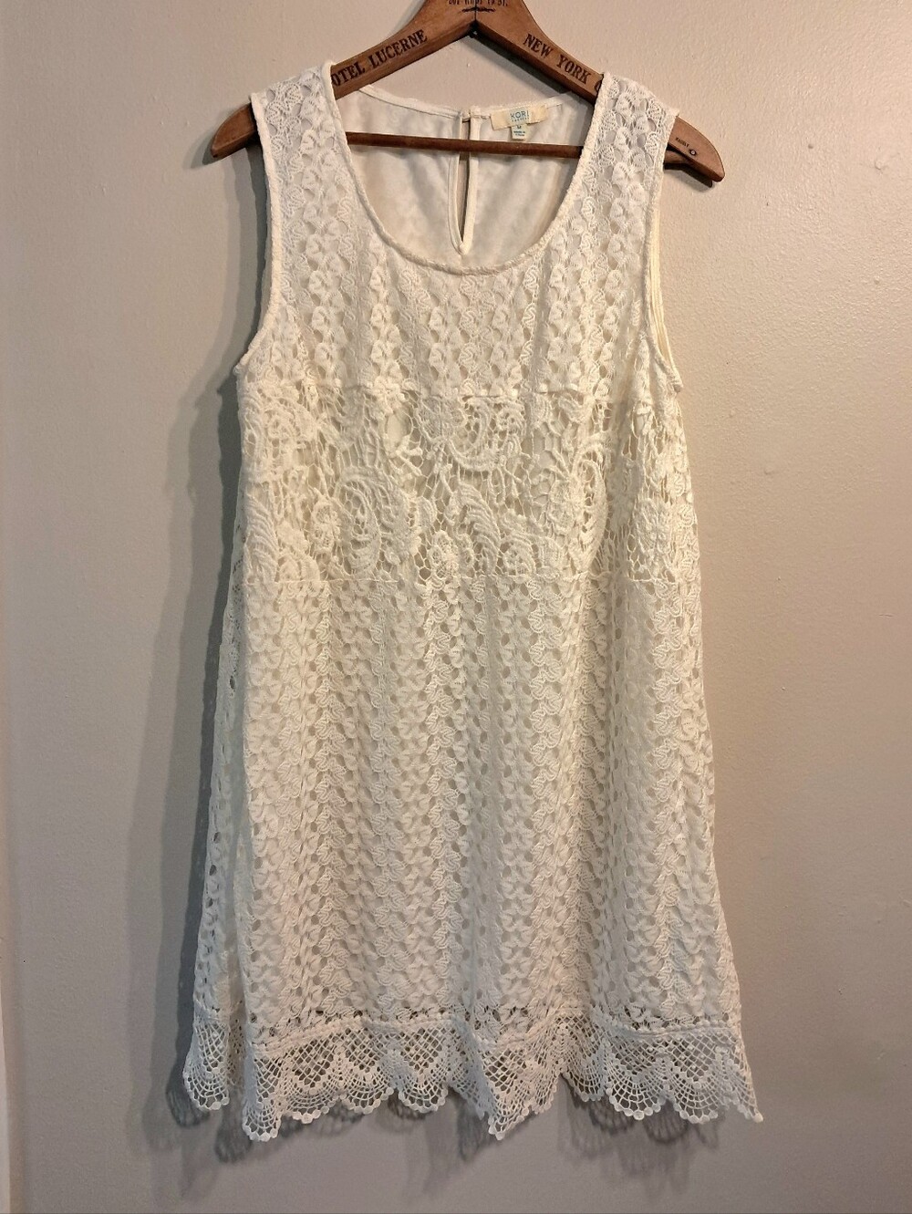 Kori White Cream Lace Boho Dress
